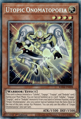 Utopic Onomatopoeia - RA04-EN028 - (PCR) Prismatic Collector's Rare - 1st Edition